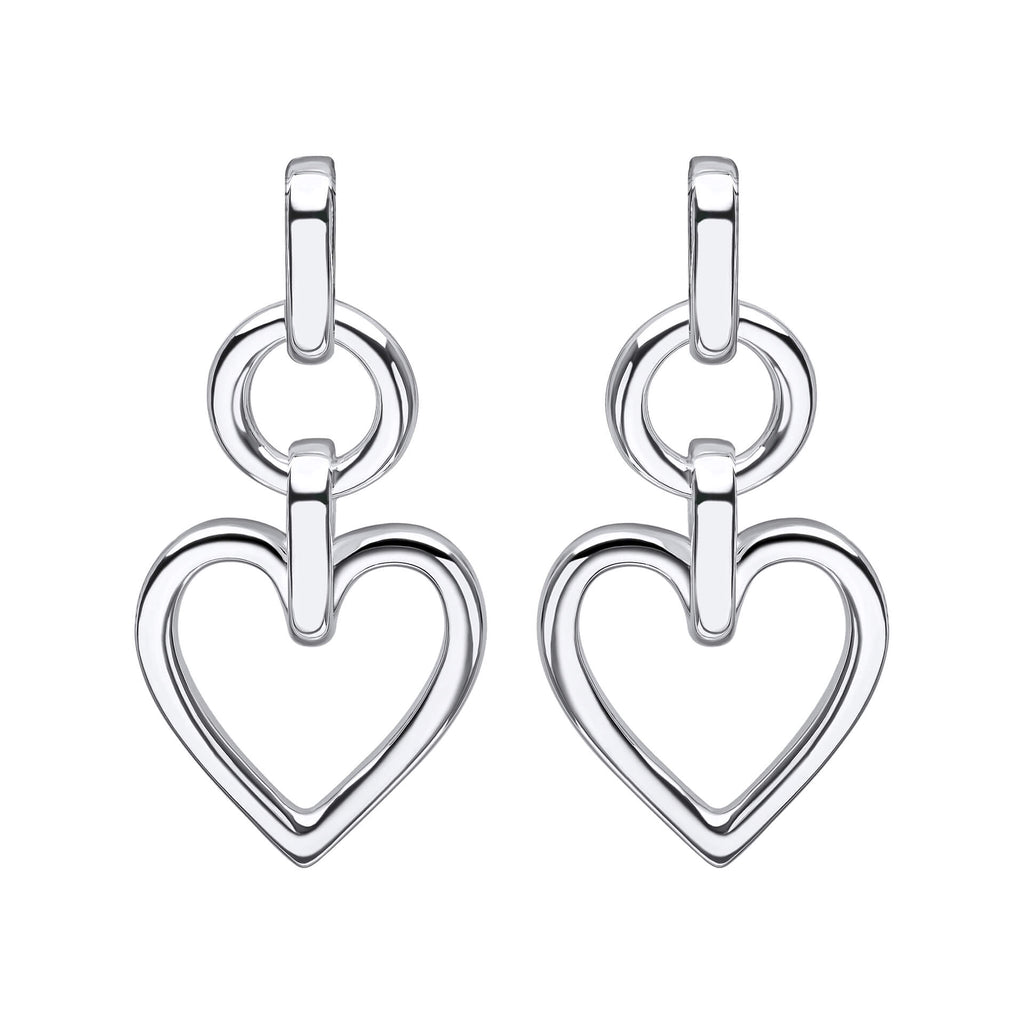 Beginnings Open Heart Drop Earrings
