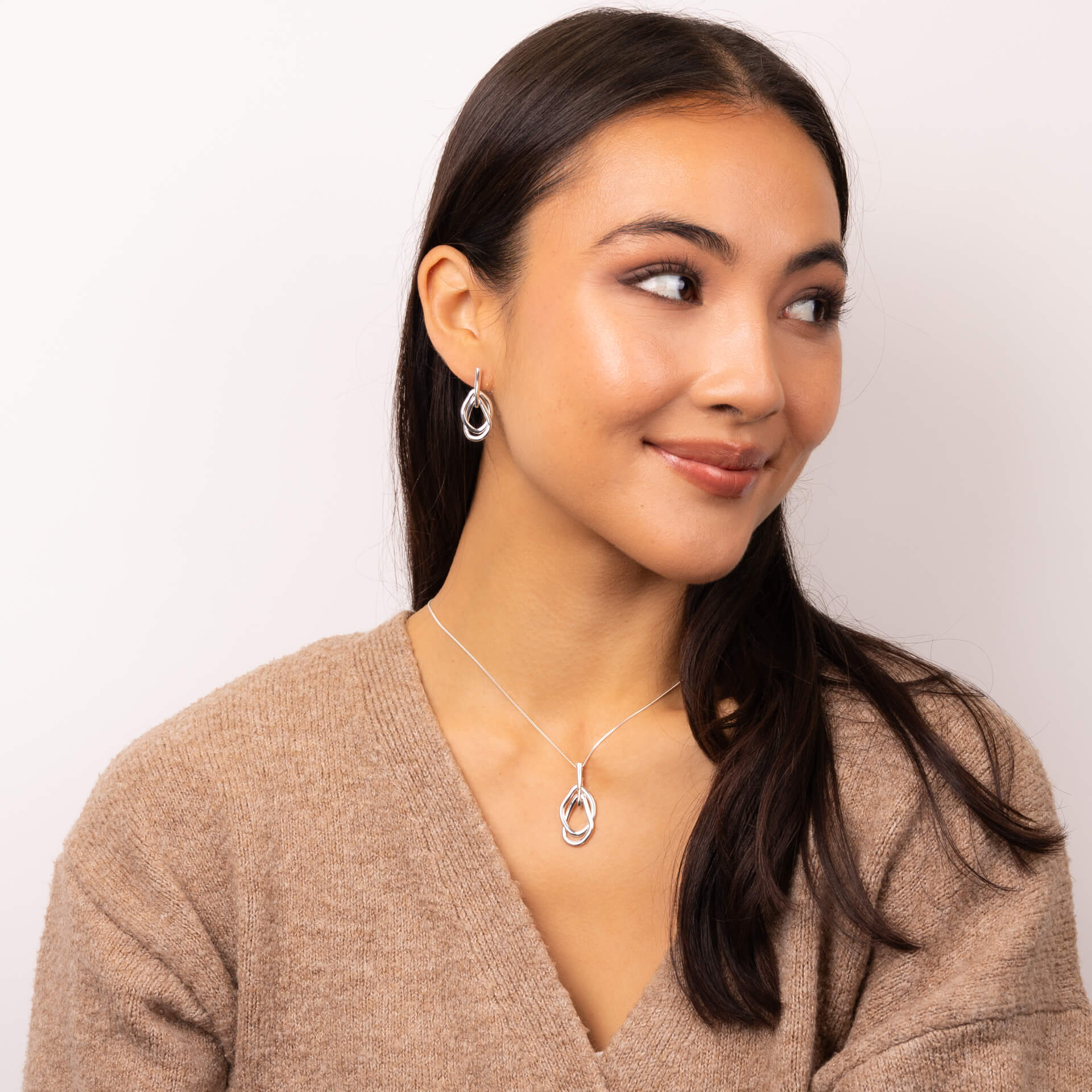 Beginnings Organic Interlinking Drop Earrings