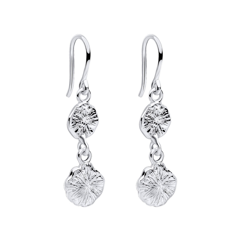 Beginnings Spray Textured Discs Drop Earrings