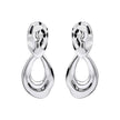 Beginnings Molten Oval Doorknocker Drop Earrings