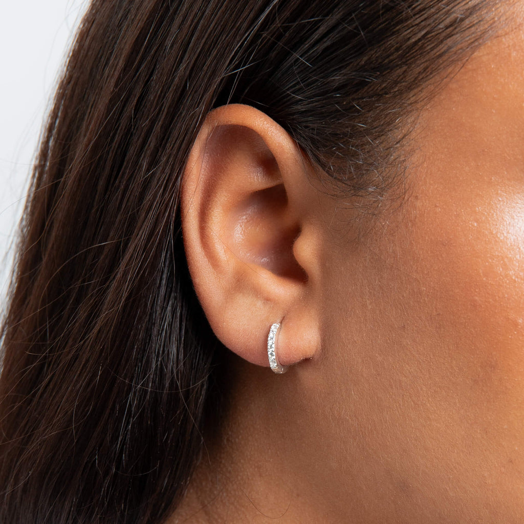 Beginnings Crystal Hoop Earrings