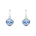 Beginnings Cushion Cut Crystal Drop Stud Earrings