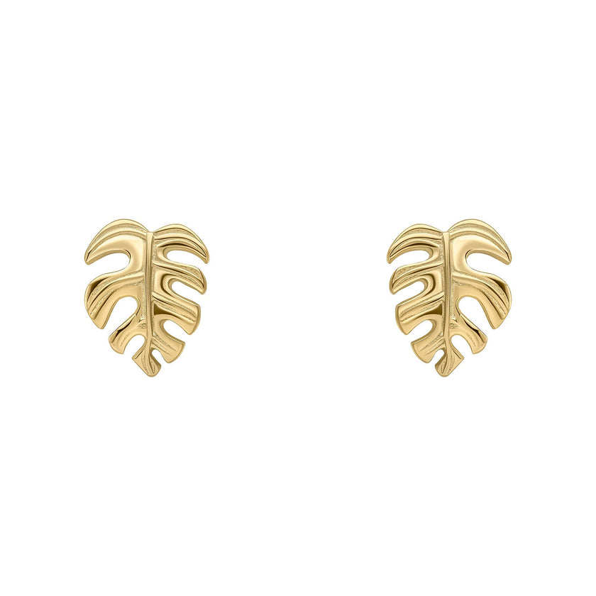 Beginnings Monstera Leaf Stud Earrings