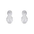 Beginnings Wave Texture Drop Earrings