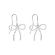 Beginnings Thin Bow Hook Earrings