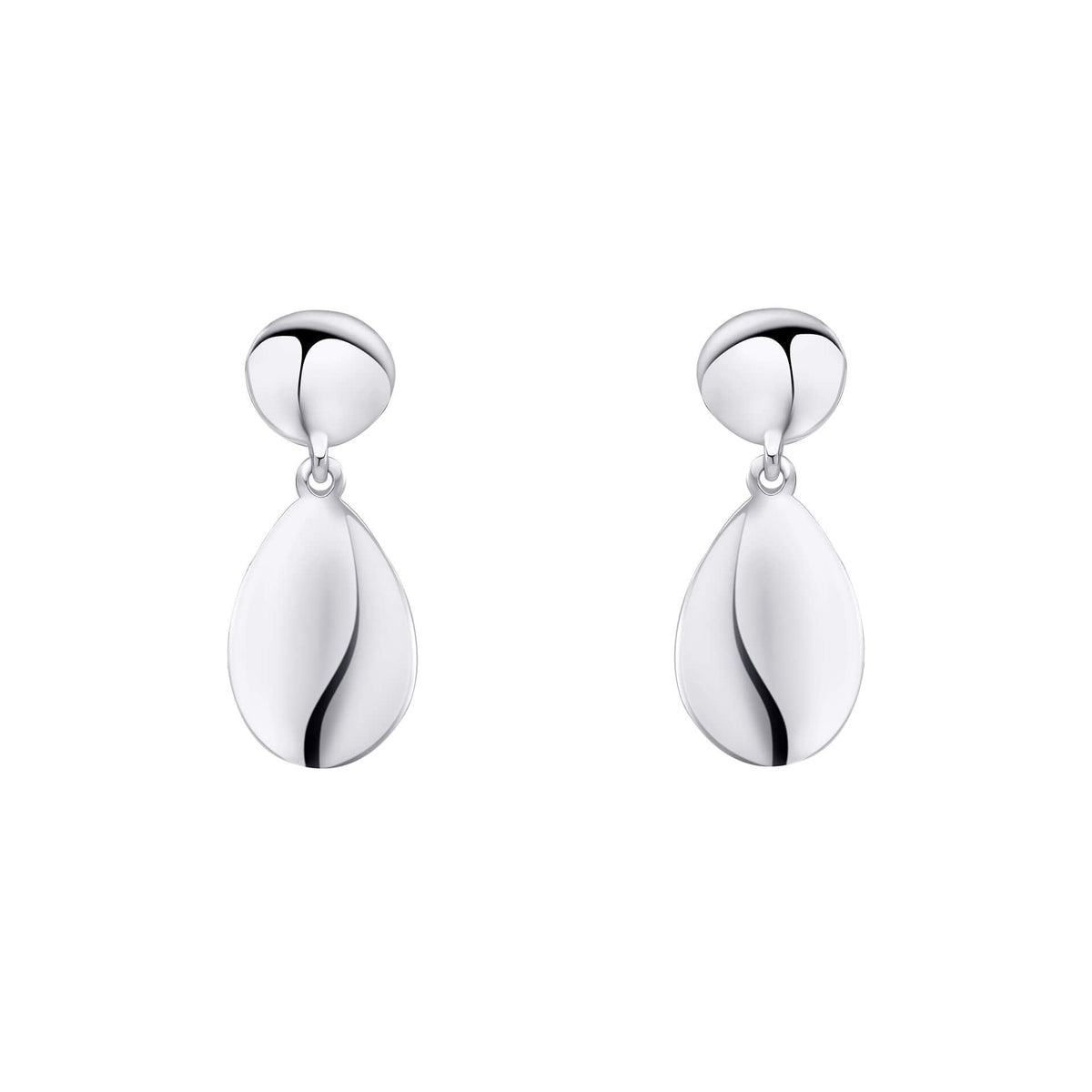 Beginnings Organic Pebble Double Drop Earrings