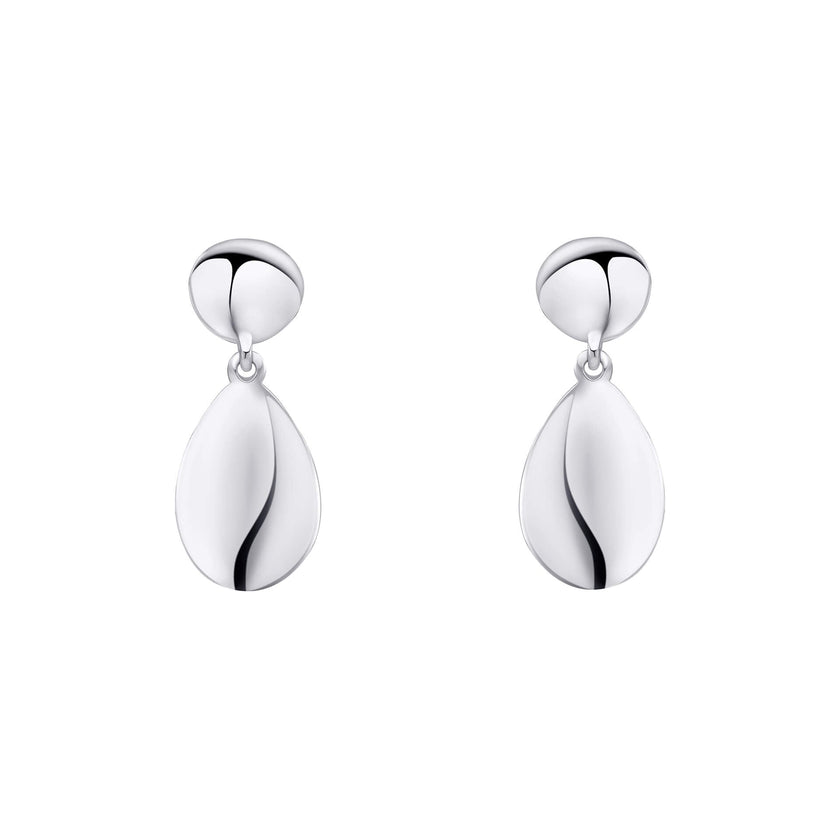 Beginnings Organic Pebble Double Drop Earrings