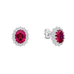 Diamonfire Ohrstecker, oval, mit Krappenfassung