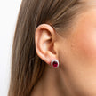 Diamonfire Ohrstecker, oval, mit Krappenfassung