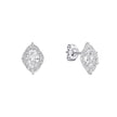 Diamonfire Oval Cluster Stud Earrings