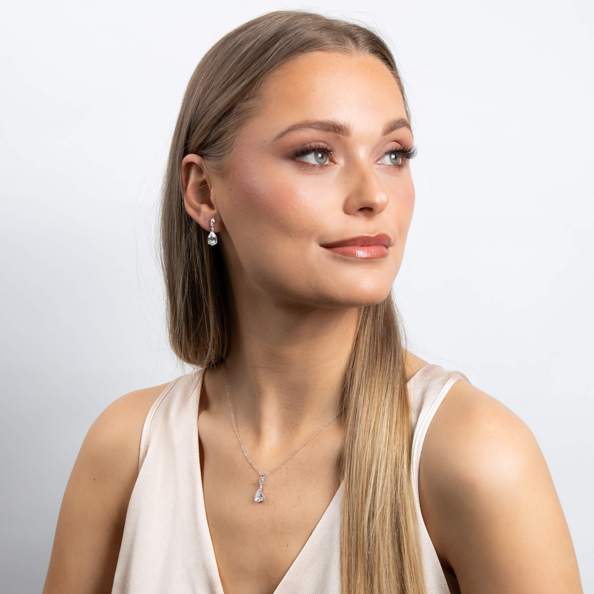 Diamonfire Teardrop and Marquise Drop Earrings