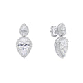 Diamonfire Double Teardrop Statement Earrings