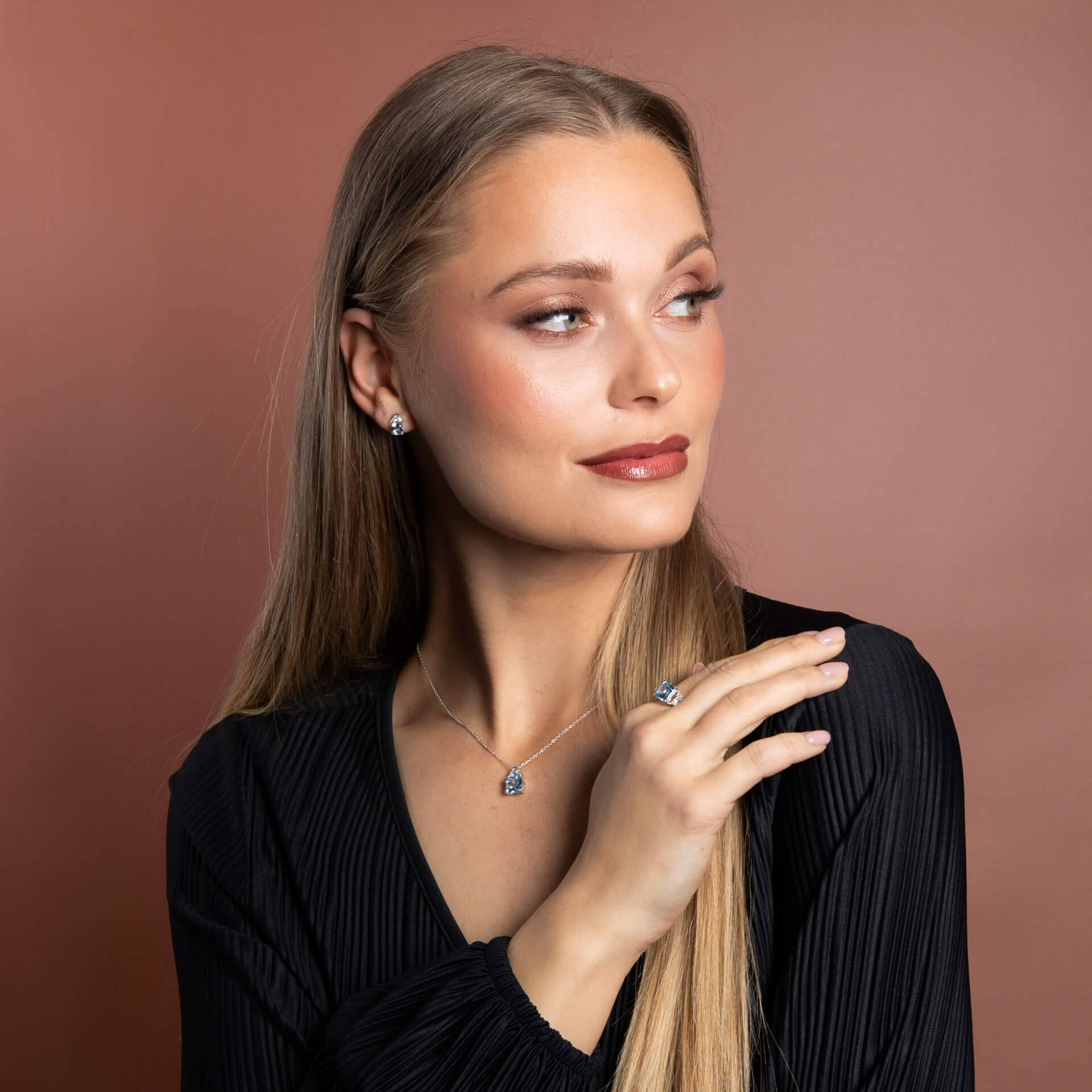 Diamonfire Square Cut Necklace