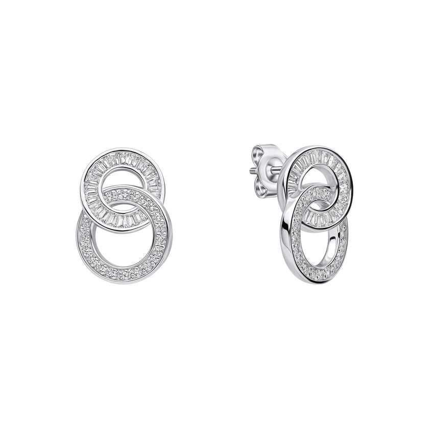 Diamonfire Schakelcirkel Oorknopjes