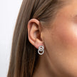 Diamonfire Schakelcirkel Oorknopjes