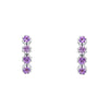 Laura Ashley Silver Alford Meadow Light Amethyst Earrings