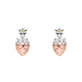 Laura Ashley Silver Strawberry Field Stud Earrings