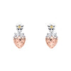 Laura Ashley Silver Strawberry Field Stud Earrings