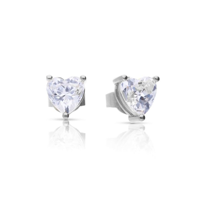 Diamonfire Solitär Ohrstecker Herz Zirkonia