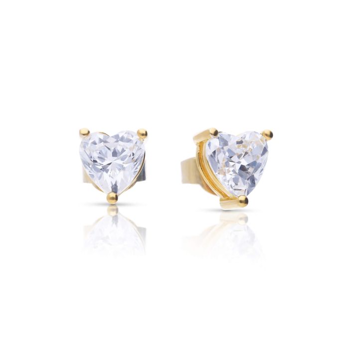 Diamonfire Solitär Ohrstecker Herz Zirkonia