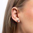 Diamonfire Solitär Ohrstecker Herz Zirkonia