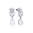 Diamonfire Ornate Statement Teardrop Earrings