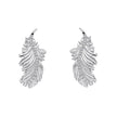 Laura Ashley Silberne Feder-Ohrstecker