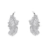 Laura Ashley Silberne Feder-Ohrstecker