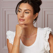 Laura Ashley Silver Thornage Flowers Necklace