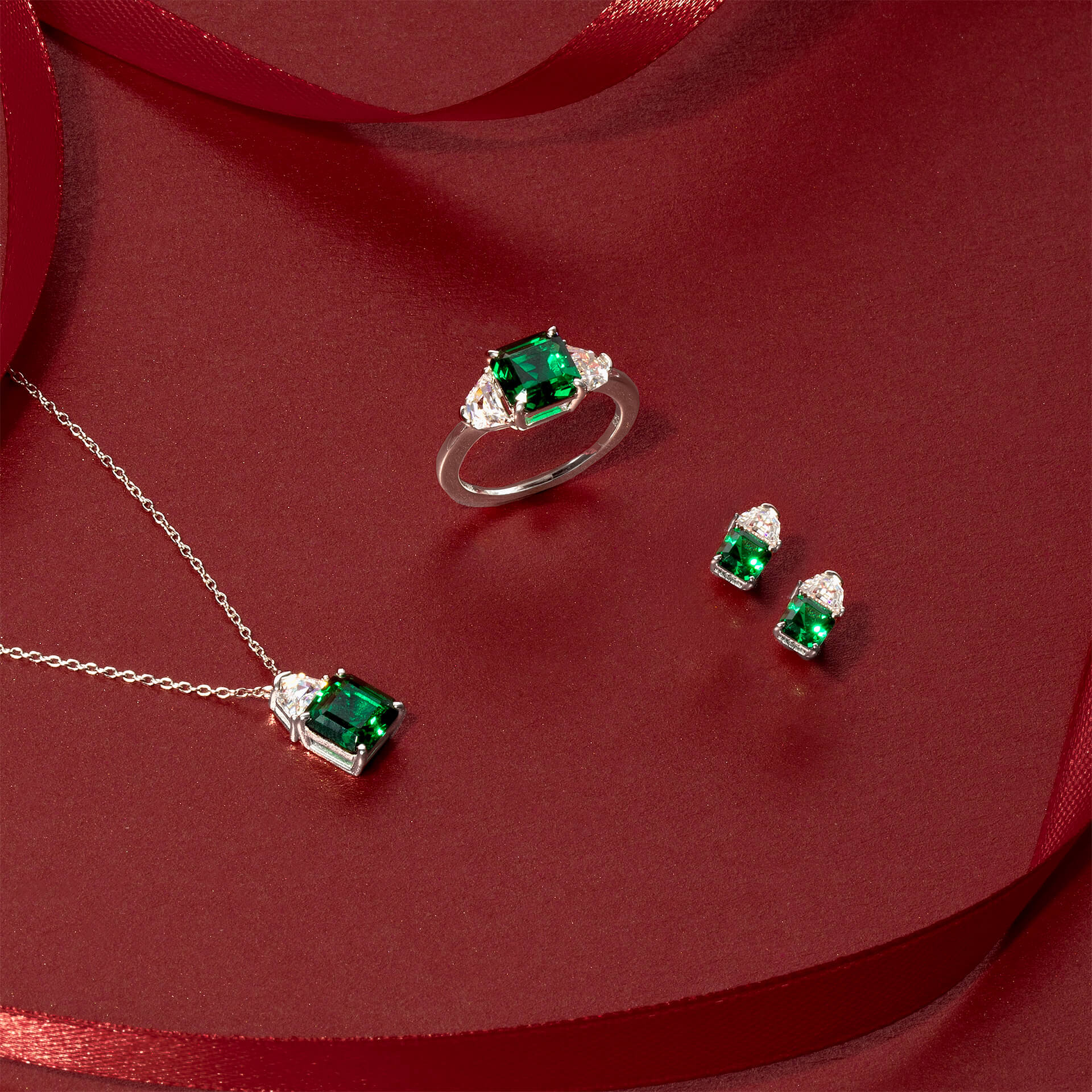 Diamonfire Square Cut Necklace