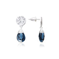 Classic Athena Kate Drop Earrings: Silver Iolite