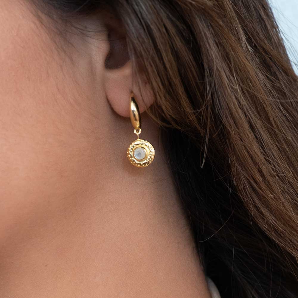 Luna Edelsteen Hoops Amethist