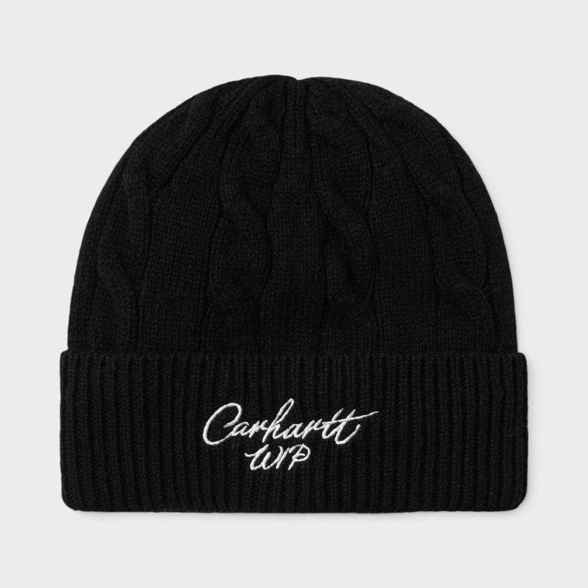 WIP Logo Signature Cable Knitted Beanie