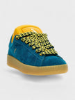 Lanvin x Future Hyper Curb Suede Sneakers Blue Wmns