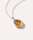 Collana con ciondolo in ambra ELEMENT