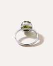 ESSENTIALS Green Amber Solitaire Ring