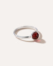 ESSENTIALS Mini Cherry Red Amber Stacking Ring