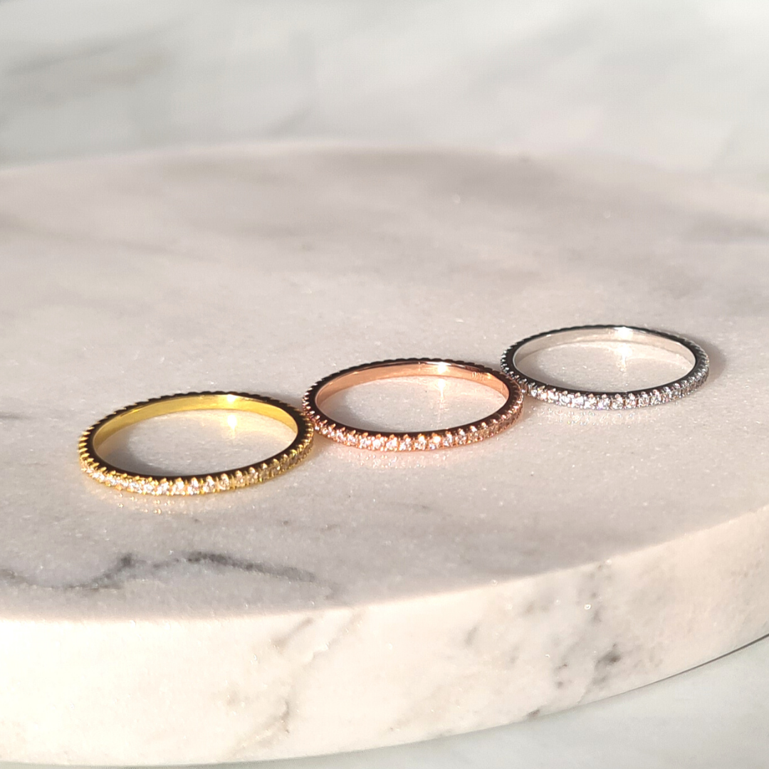 Schmaler Memoirering (1,2 mm) aus Gold