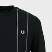 Pinstripe Sweatshirt Navy Blue