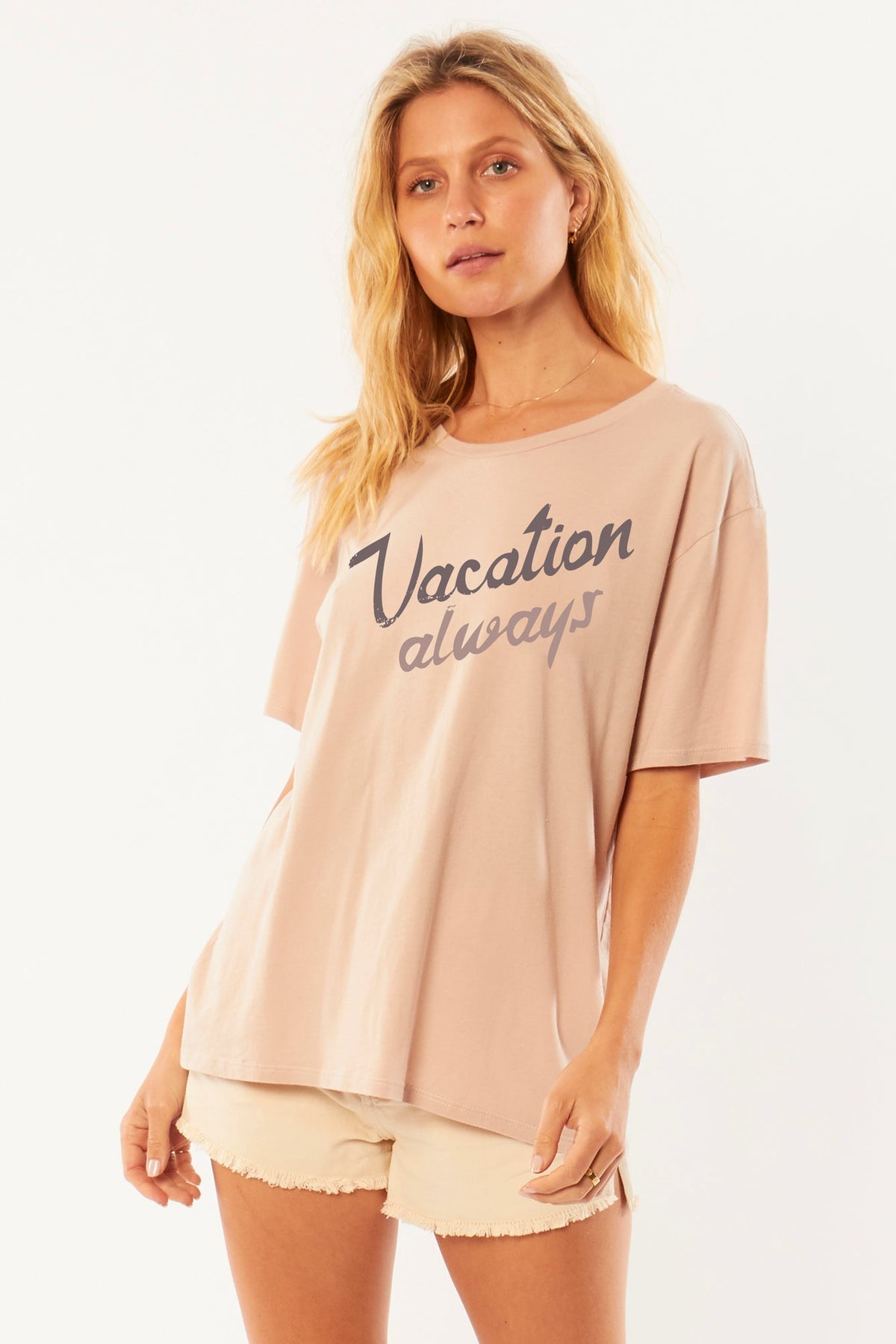Amuse Vacay Vacay strik-T-shirt