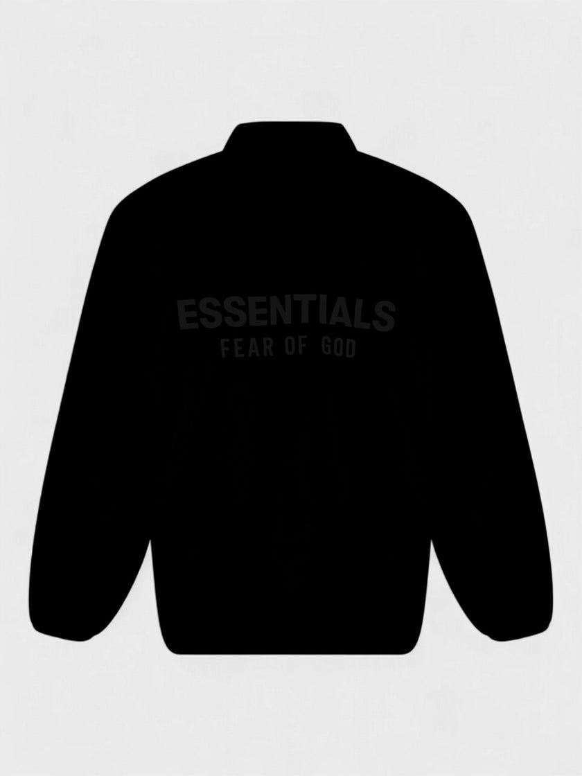 Fear Of God Essentials Coach Jacket Black