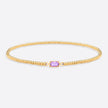 Gold Beaded Birthstone Bracelet