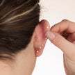 Jessica Baguette Single Flat Back Earring