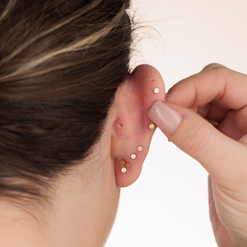 Jessica Baguette Single Flat Back Earring