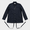 Long Sleeve Buttoned Shirt Dark Navy Black