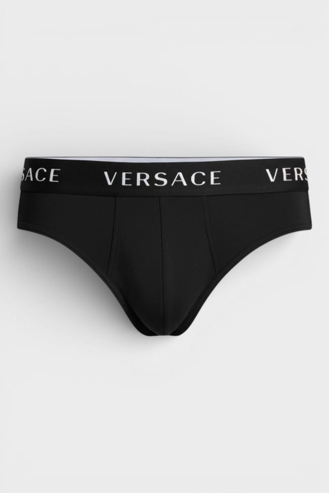 Low Rise Slip Underwear Black White