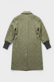 Checked Coat Jacket Green