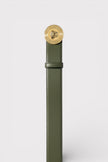 Logo Medusa Belt Calf Leather Olive Black