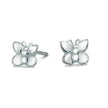 Flutterby' Silver Stud Earrings