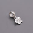 Forget-Me-Not Flower Personalised Silver Charm